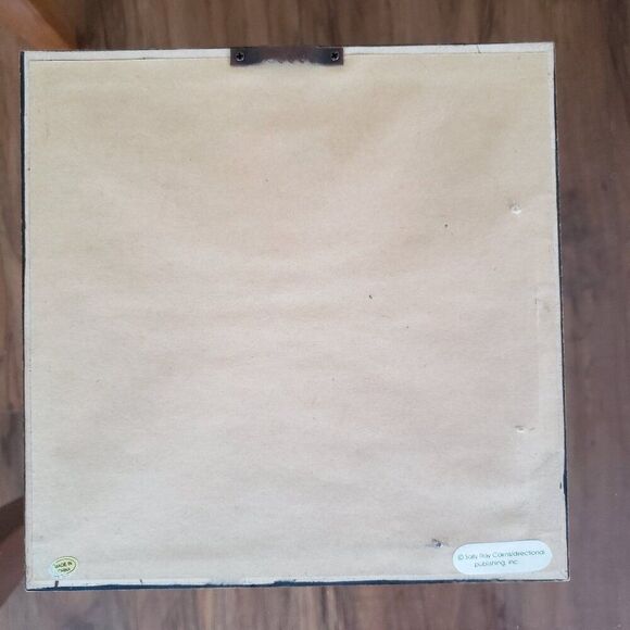 Vintage Sally Ray Cairns Publishing Framed Shadowbox Art Tile - Caribbean Sea - Picture 3 of 3